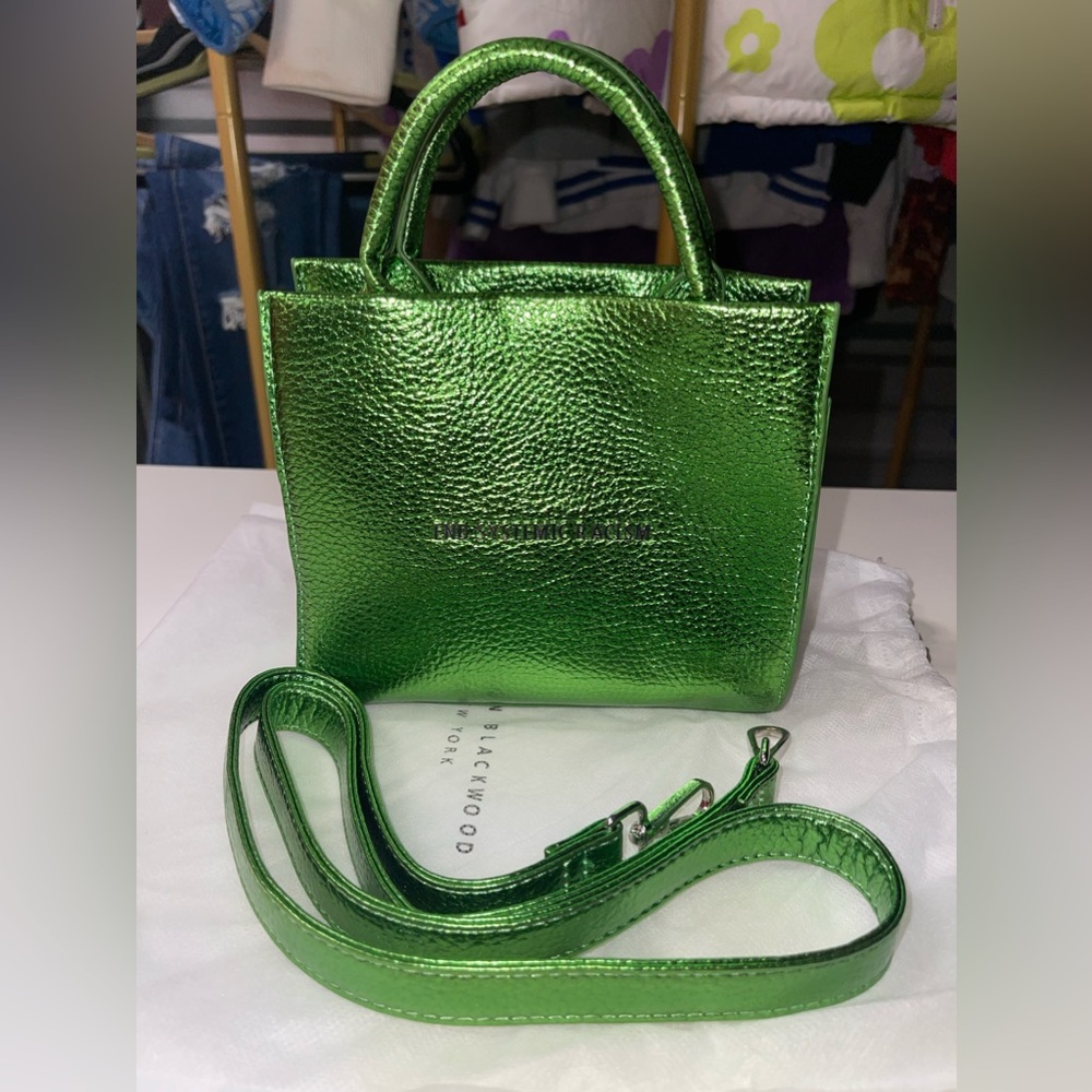 Brandon Blackwood End Systemic Racism (ERS) Tote.- Metallic Green